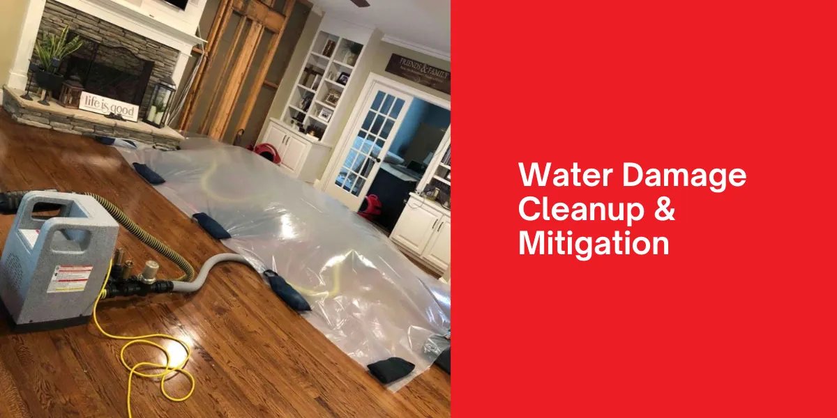 Water Damage Cleanup Mitigation Water Damage Cleanup & Mitigation