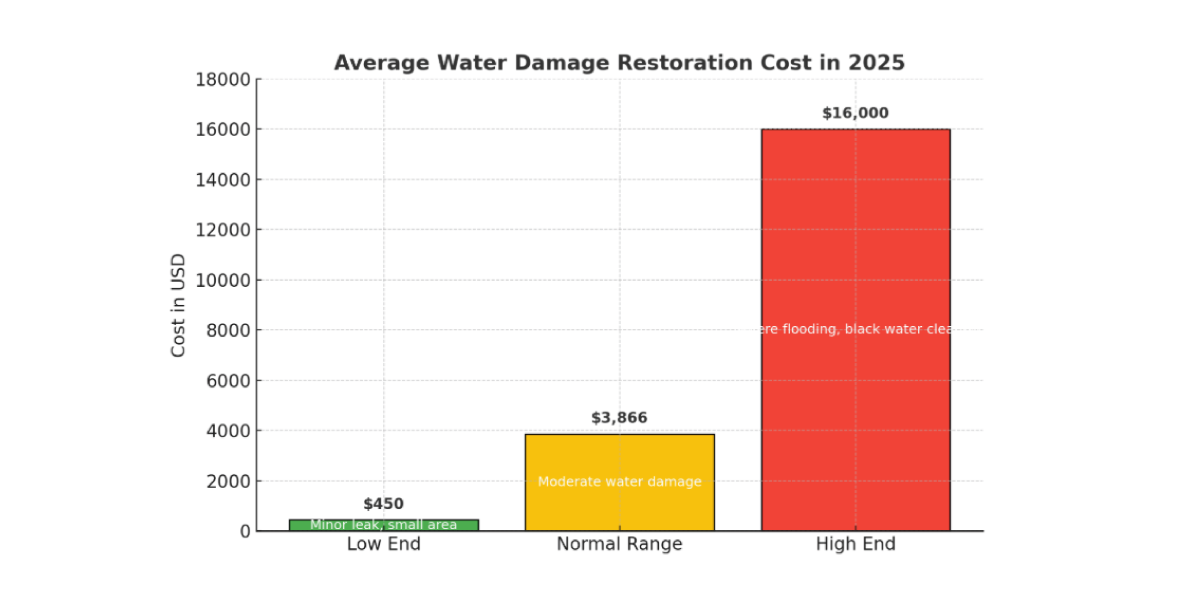 Average Water Damage Restoration Cost in 2025