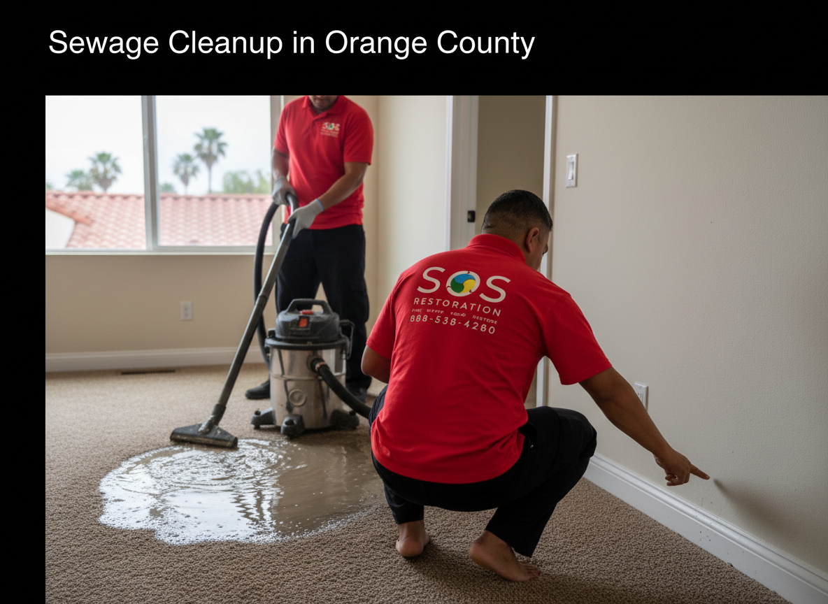 What Sewage Cleanup Involves